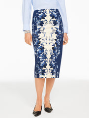 INDIA INK MULTI PENCIL SKIRT - EXQUISITE BLOOMS | Talbots outlet