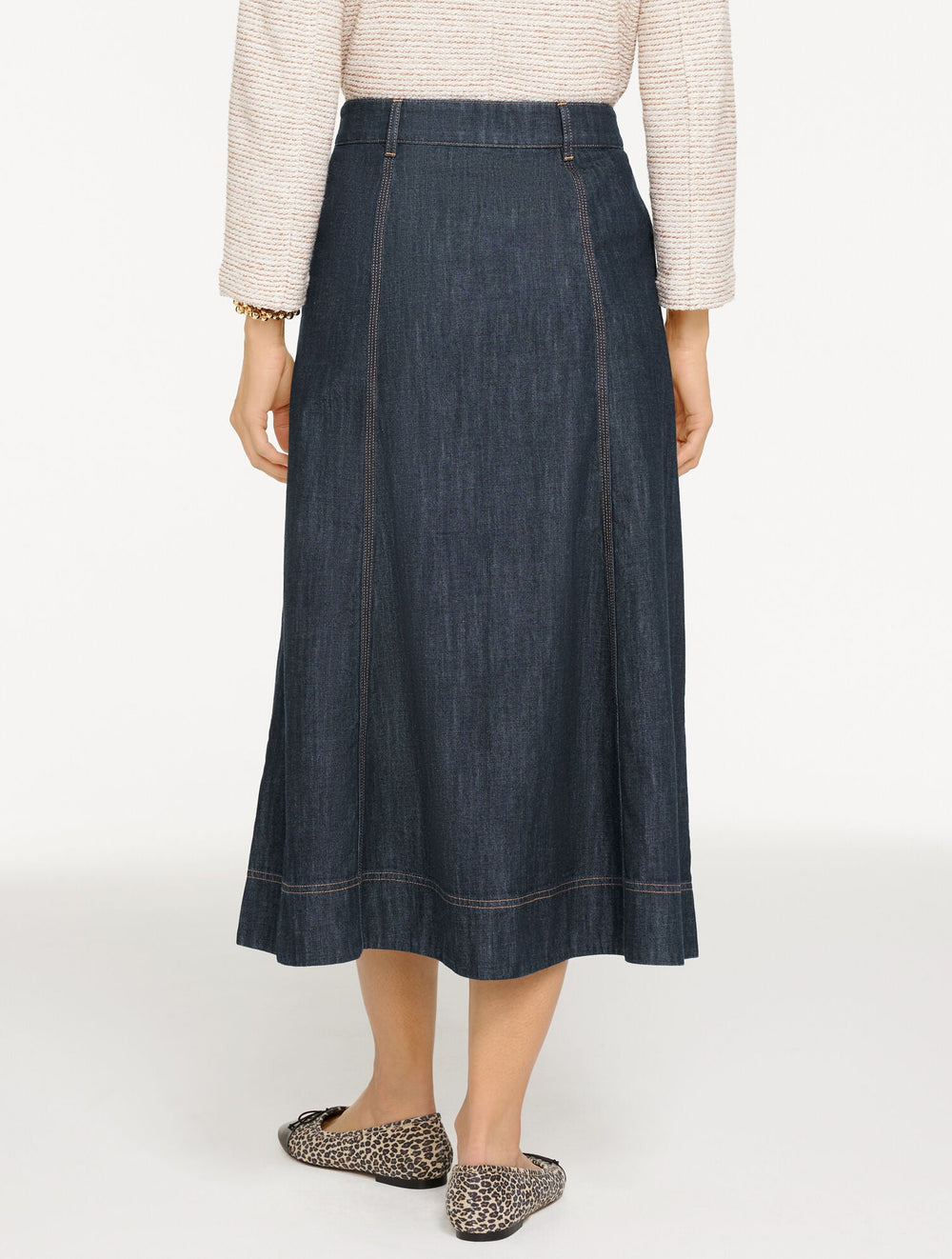 SAUSALITO WASH DENIM FIT & FLARE SKIRT - SAUSALITO WASH | Talbots online