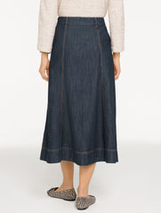 SAUSALITO WASH DENIM FIT & FLARE SKIRT - SAUSALITO WASH | Talbots online