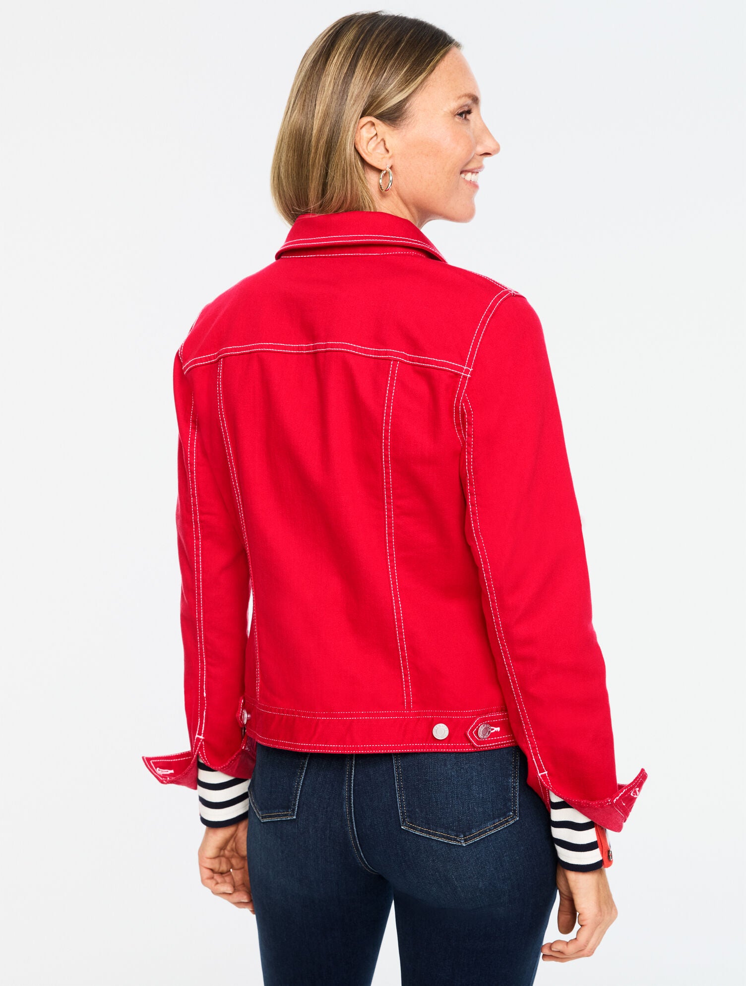 SEA SALT BLUE CLASSIC JEAN JACKET | Talbots sale