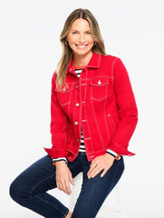 SEA SALT BLUE CLASSIC JEAN JACKET | Talbots sale