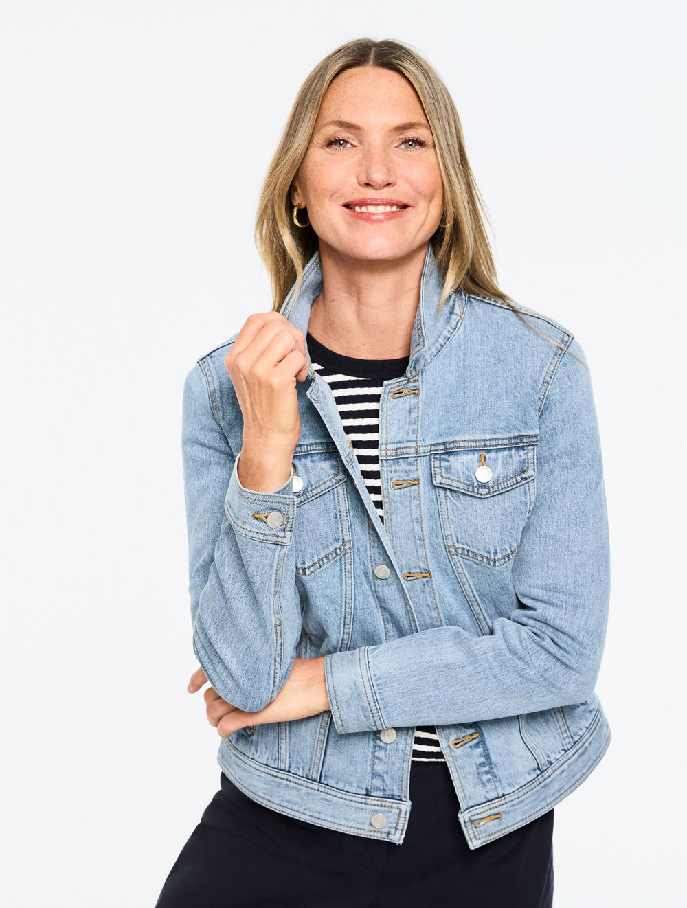 SKY WASH CLASSIC JEAN JACKET - SKY WASH | Talbots US