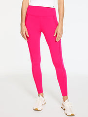 PINK PEACOCK PERFORMANCE COMPRESSION LEGGINGS - PICOT TRIM | Talbots discount