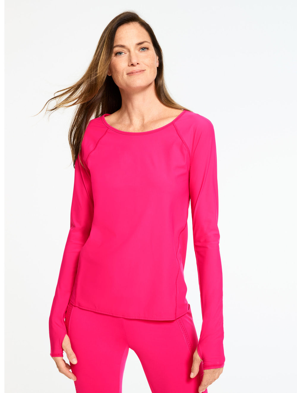 PINK PEACOCK STRETCH JERSEY LONG SLEEVE TEE | Talbots outlet