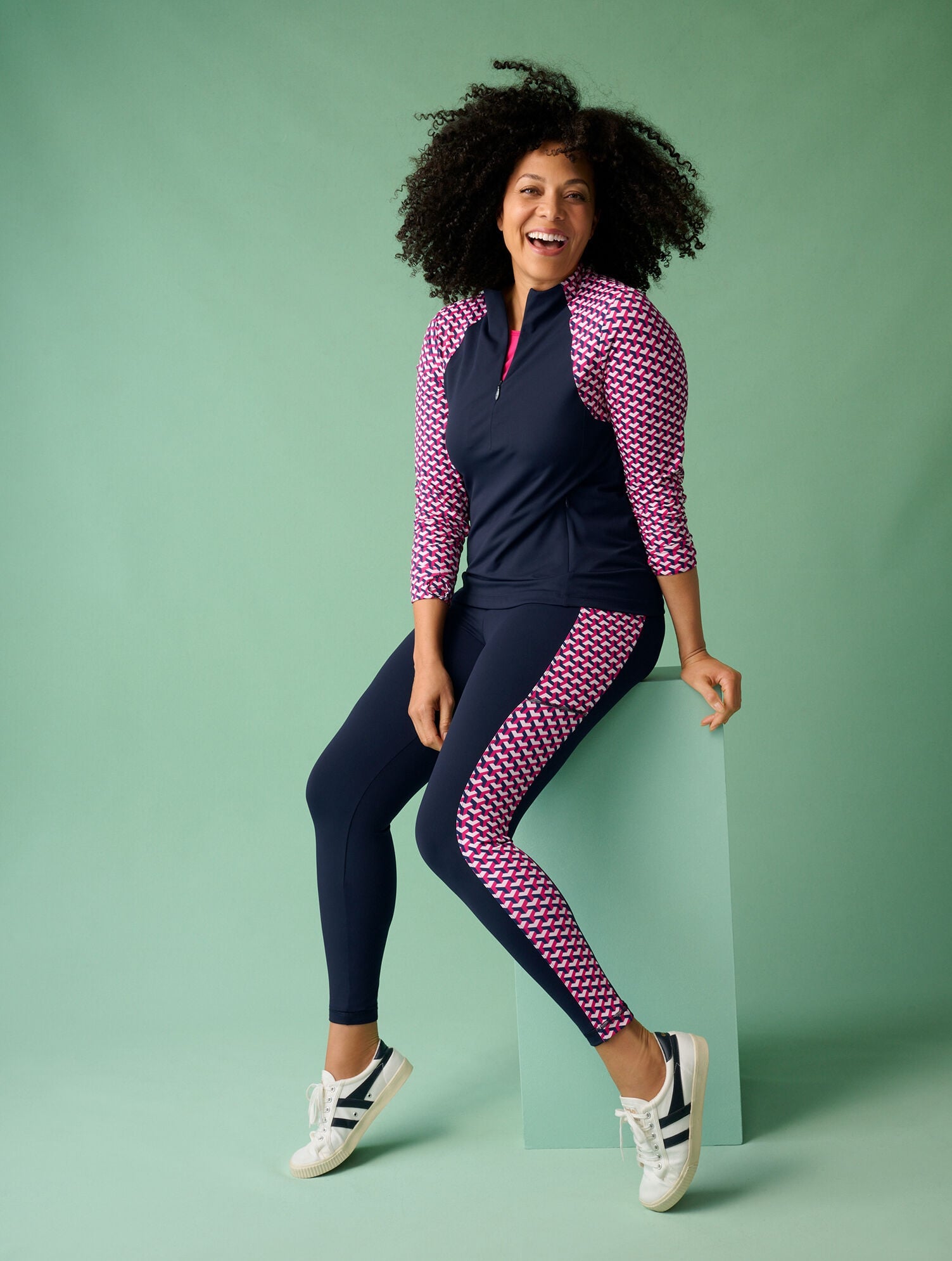 PINK PEACOCK STRETCH JERSEY LONG SLEEVE TEE | Talbots outlet