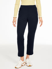 BLACK|INDIGO BLUE OUT & ABOUT STRAIGHT LEG PANTS | Talbots discount