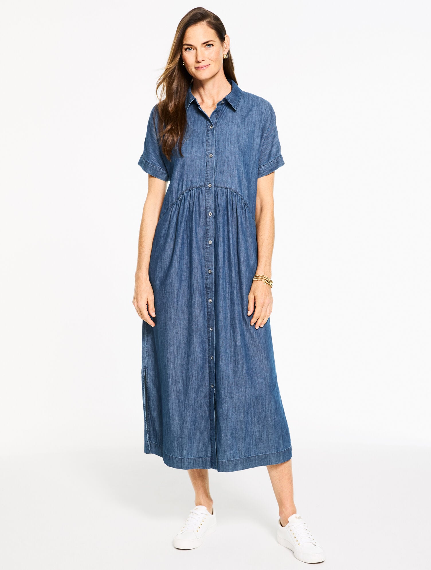 MARIN WASH DENIM SHIRTDRESS - MARIN WASH | Talbots outlet