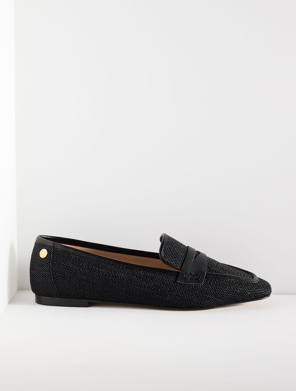 BLACK ERIN STRAW RAFFIA LOAFERS | Talbots for sale