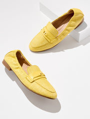 SUNSHINE YELLOW KATRINA BIT RAFFIA LOAFERS | Talbots discount