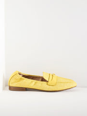 SUNSHINE YELLOW KATRINA BIT RAFFIA LOAFERS | Talbots discount