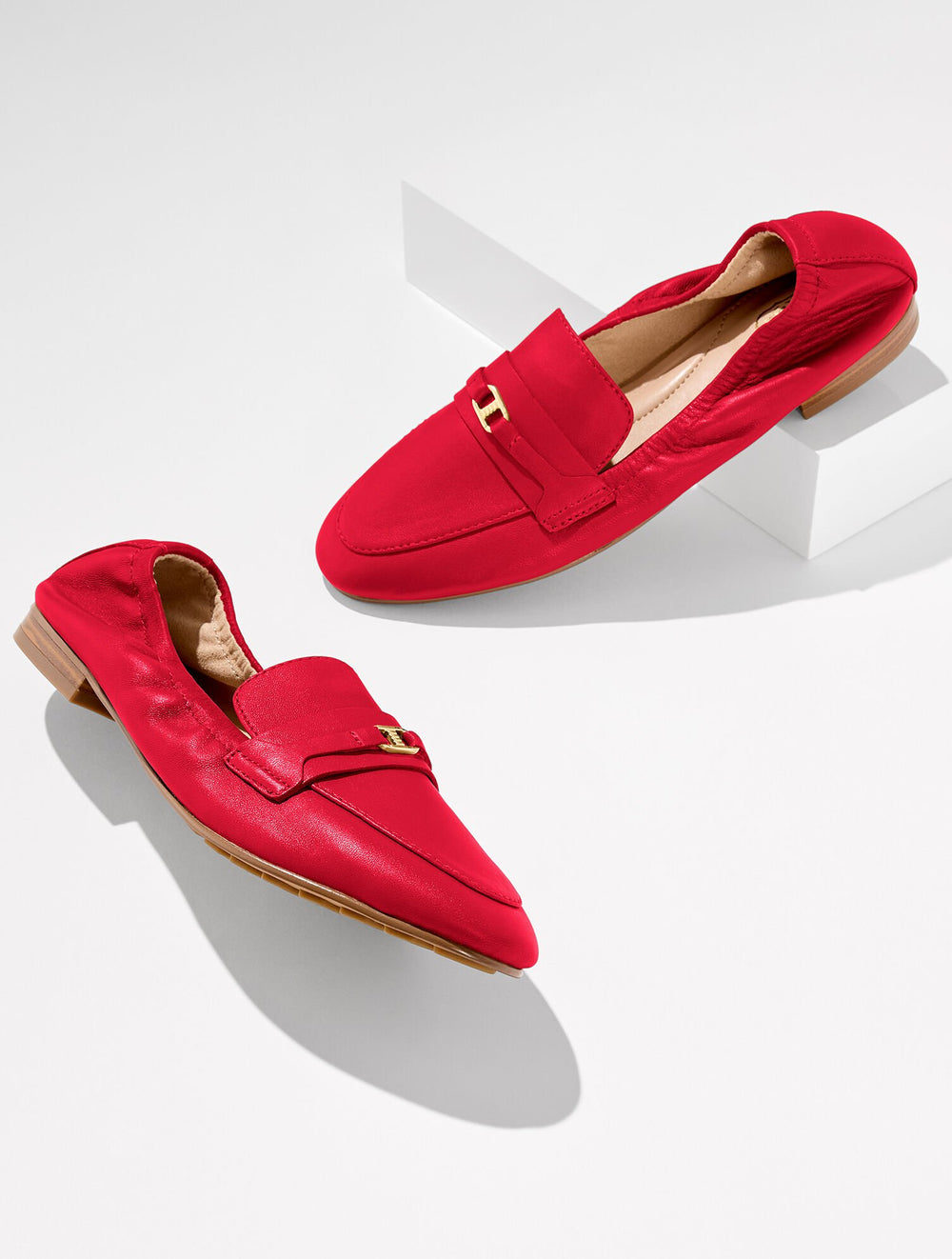BLACK|JASPER|OLIVE LEAF|RED POP KATRINA BIT NAPPA LOAFERS | Talbots outlet