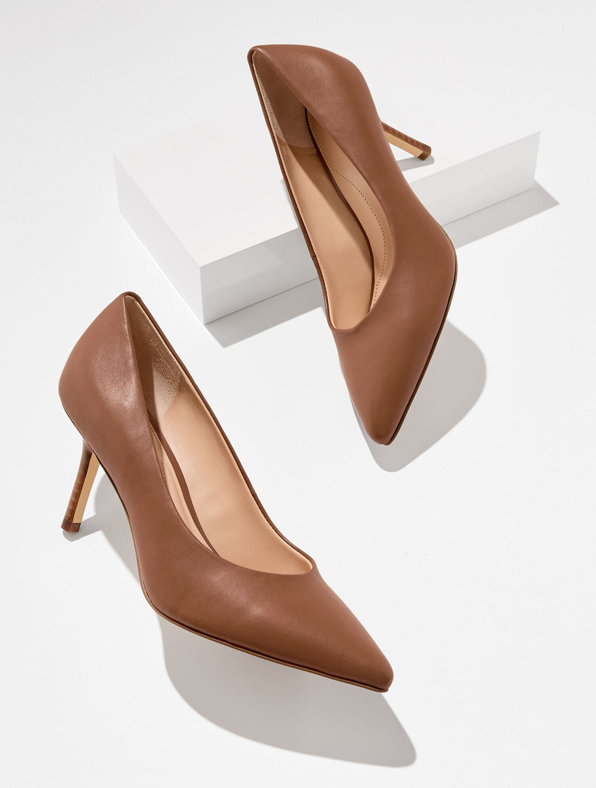 JASPER SASHA NAPPA POINTED TOE PUMPS | Talbots sale