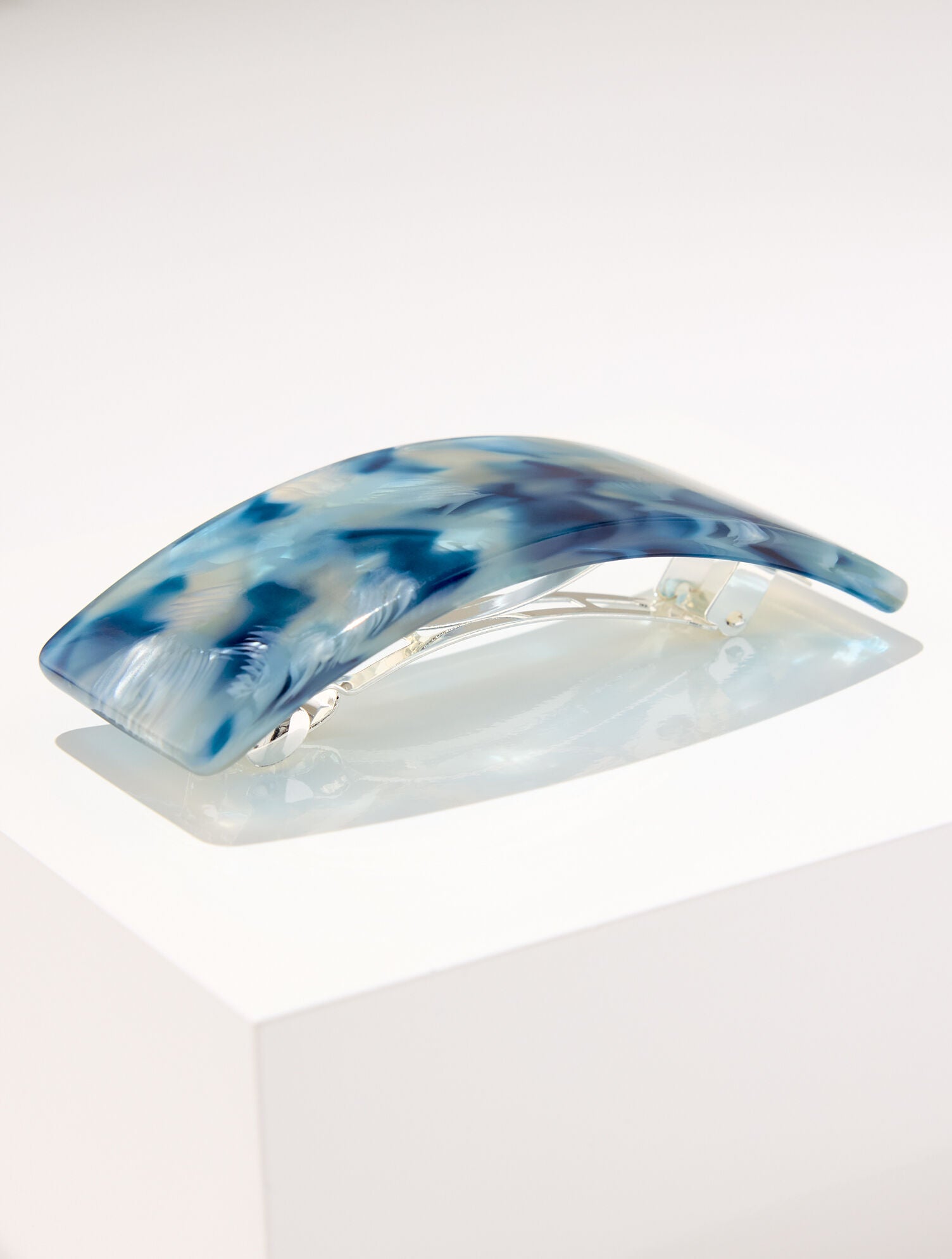 BLUE ICE MULTI WIDE MARBLE HAIR CLIP | Talbots near me