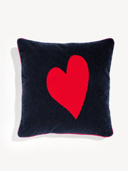 INDIGO BLUE MULTI HEART PILLOW | Talbots for sale