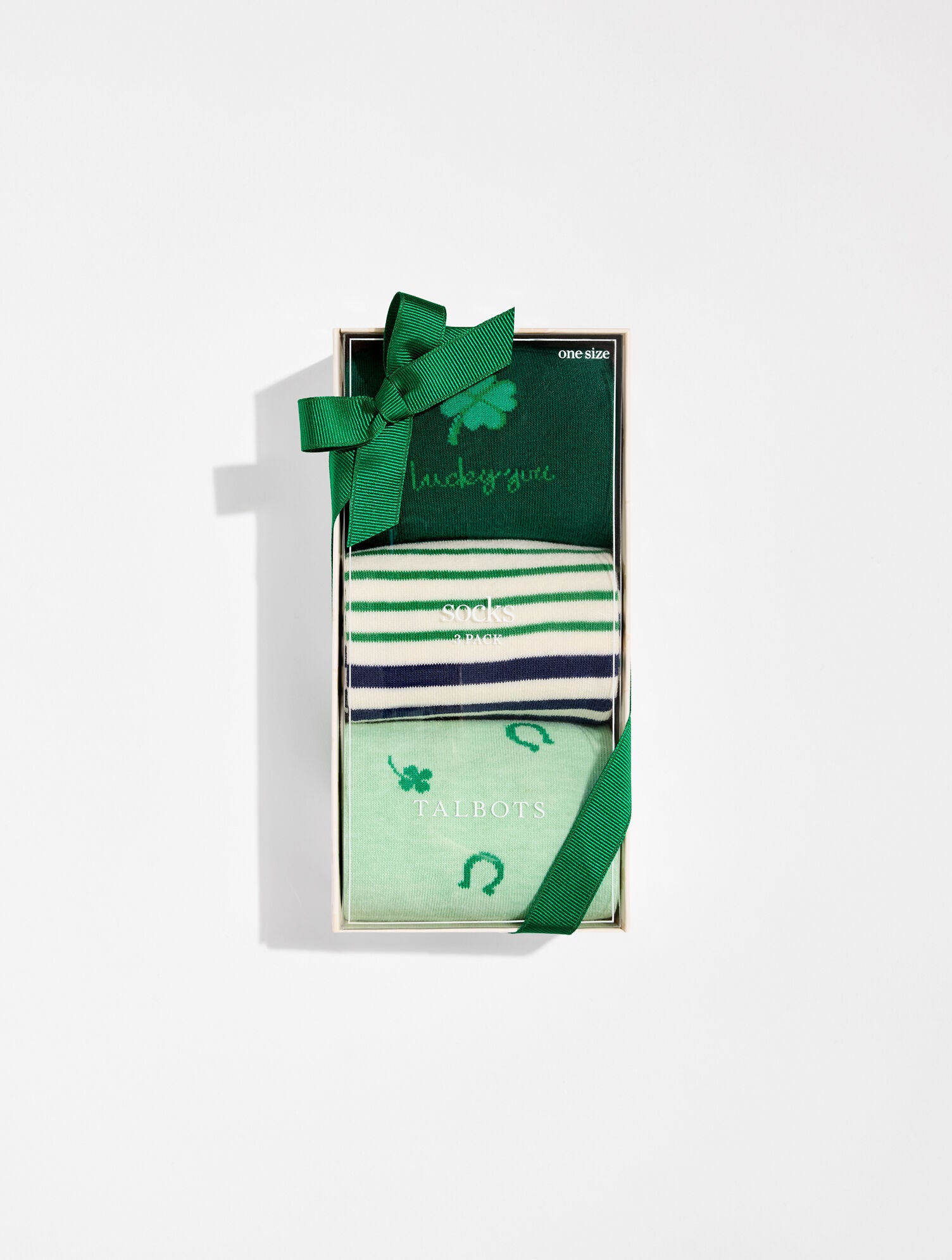 BALSAM MULTI ST. PATTY’S TROUSER SOCKS 3 PACK GIFT SET | Talbots for sale