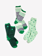 BALSAM MULTI ST. PATTY’S TROUSER SOCKS 3 PACK GIFT SET | Talbots for sale