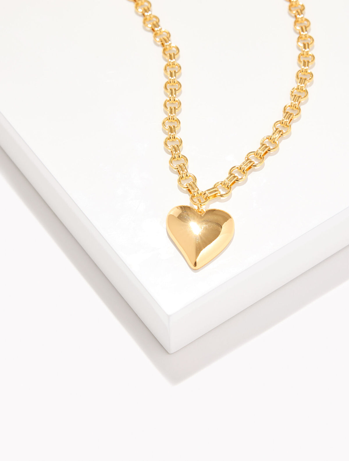 GOLD SOFT HEART PENDANT NECKLACE | Talbots US