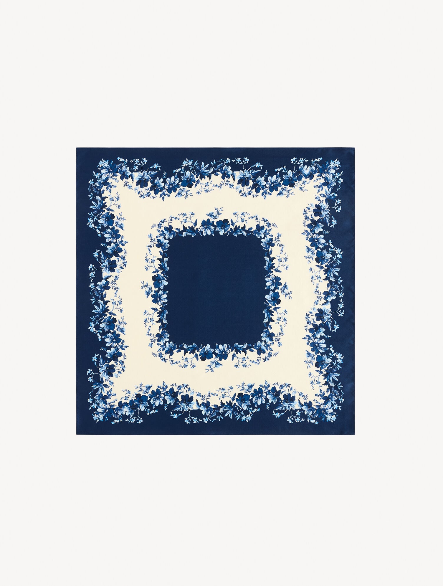 INDIA INK MULTI EXQUISITE BLOOMS NECKERCHIEF | Talbots on sale