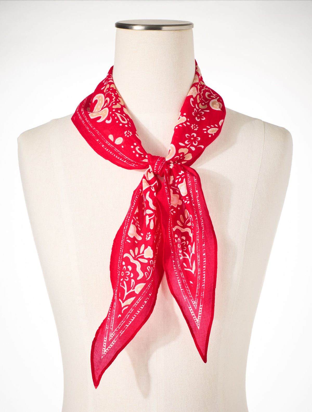 SIMPLE JACOBEAN DIAMOND SCARF | Talbots discount