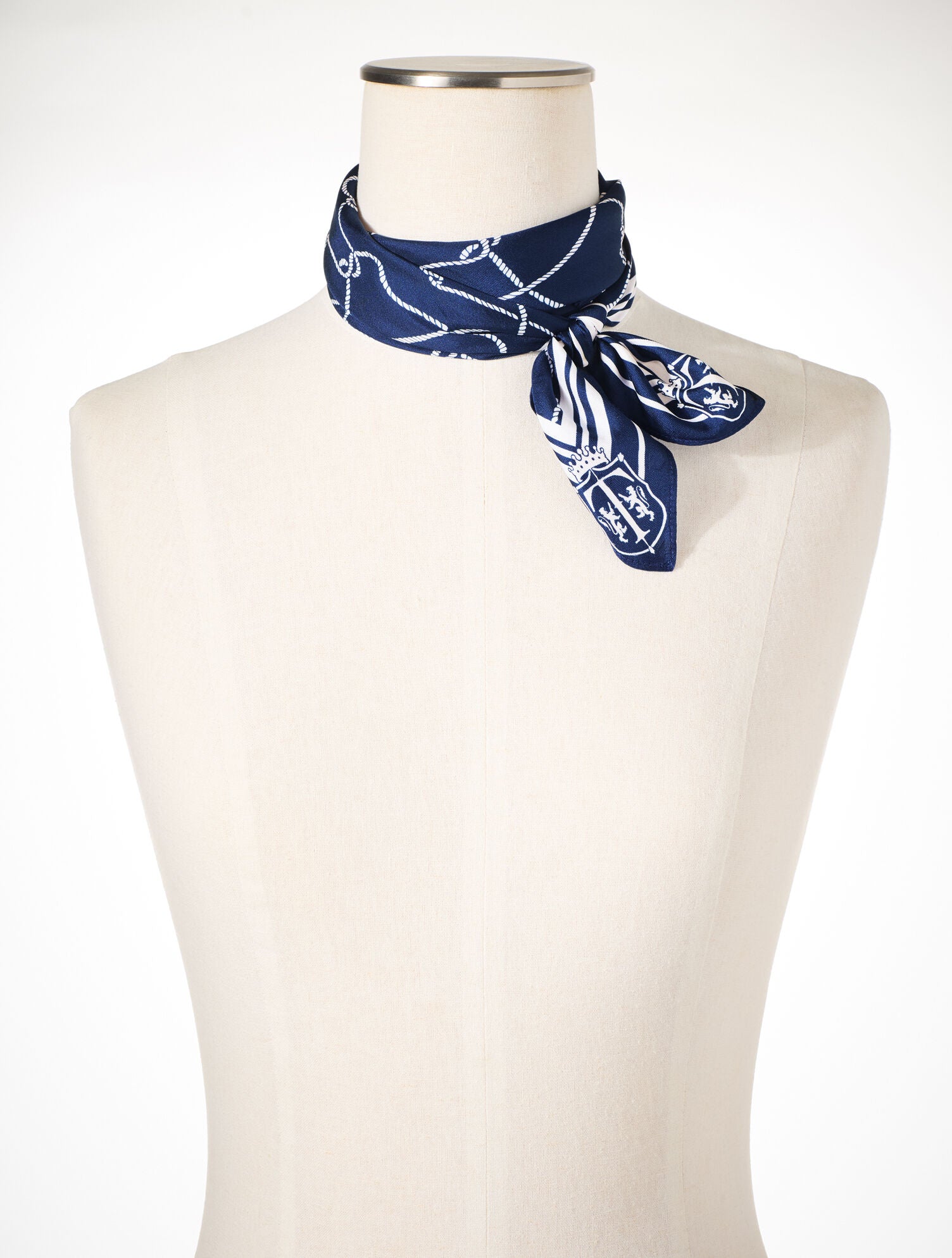 INDIA INK MULTI SIMPLE ROPE SQUARE SCARF | Talbots near me