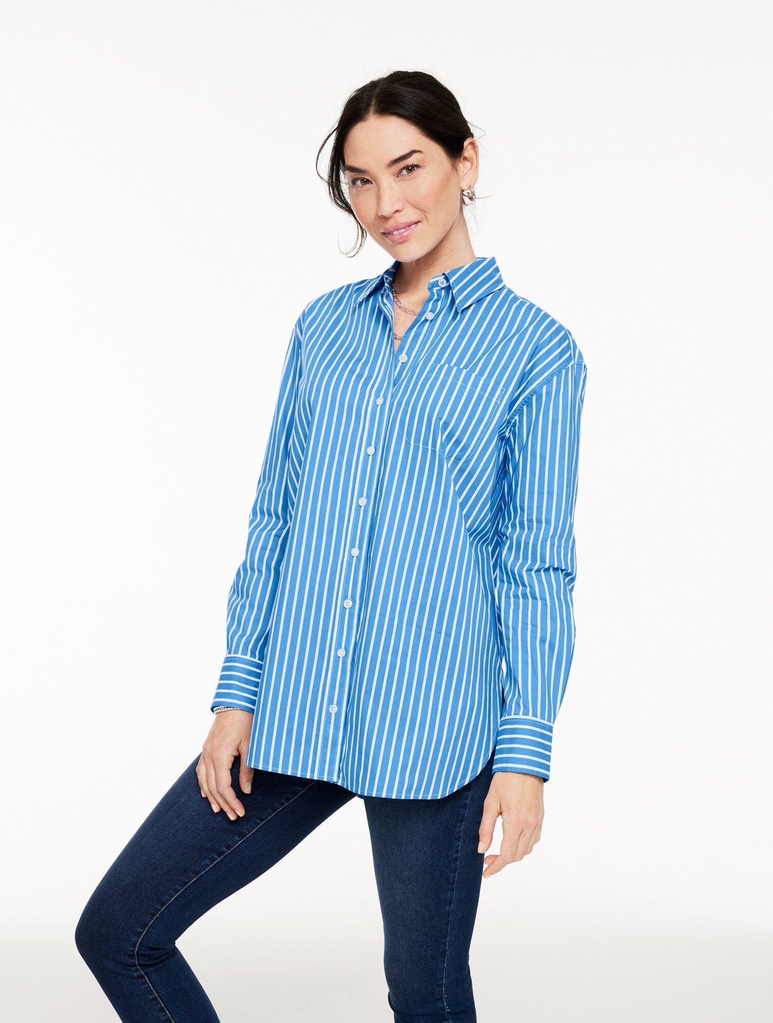 SHORE BLUE/WHITE,XS,Misses