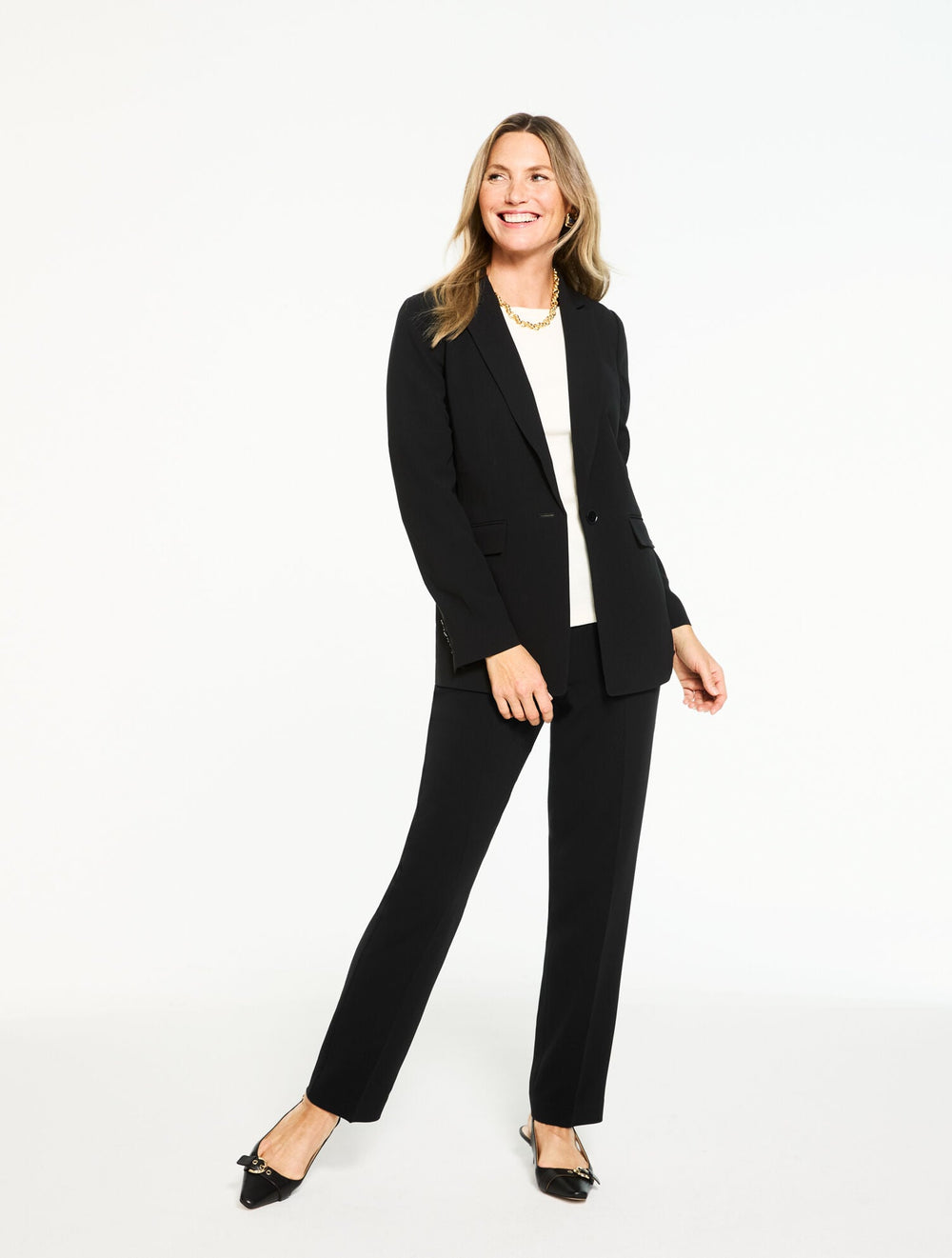 BLACK EASY TRAVEL BLAZER | Talbots near me