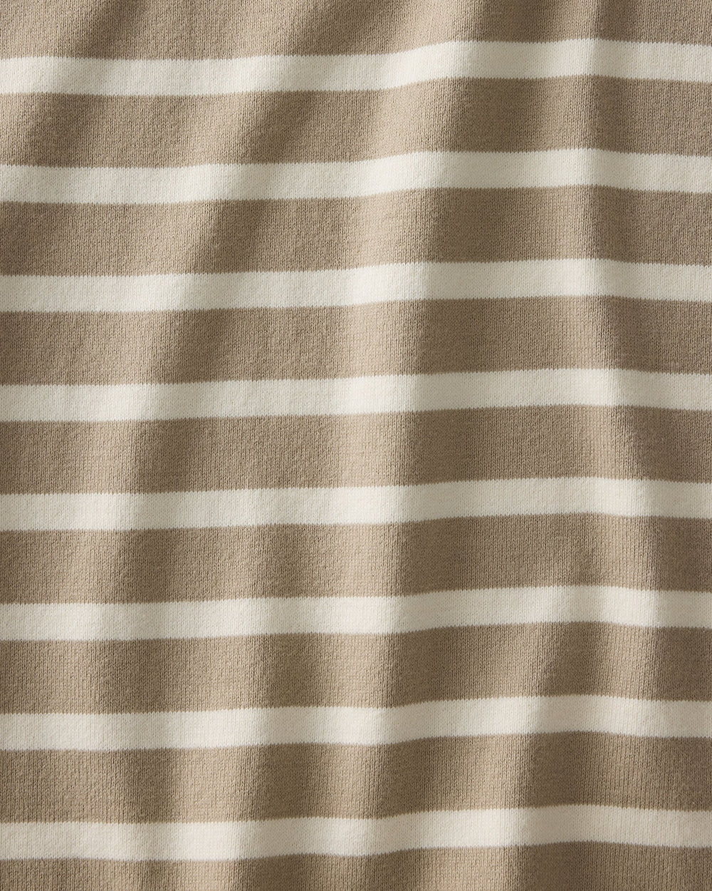 SLEIGH STRIPE/PURE TAUPE ORGANIC COTTON FUNNEL NECK STRIPED PULLOVER | Talbots sale