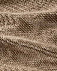 ROPE/PURE TAUPE ORGANIC COTTON LINEN PLAITED V-NECK CARDIGAN | Talbots online