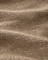 ROPE/PURE TAUPE ORGANIC COTTON LINEN PLAITED V-NECK CARDIGAN | Talbots sale