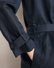 NIGHTFALL LINEN BLEND DOBBY TRENCH COAT | Talbots for sale