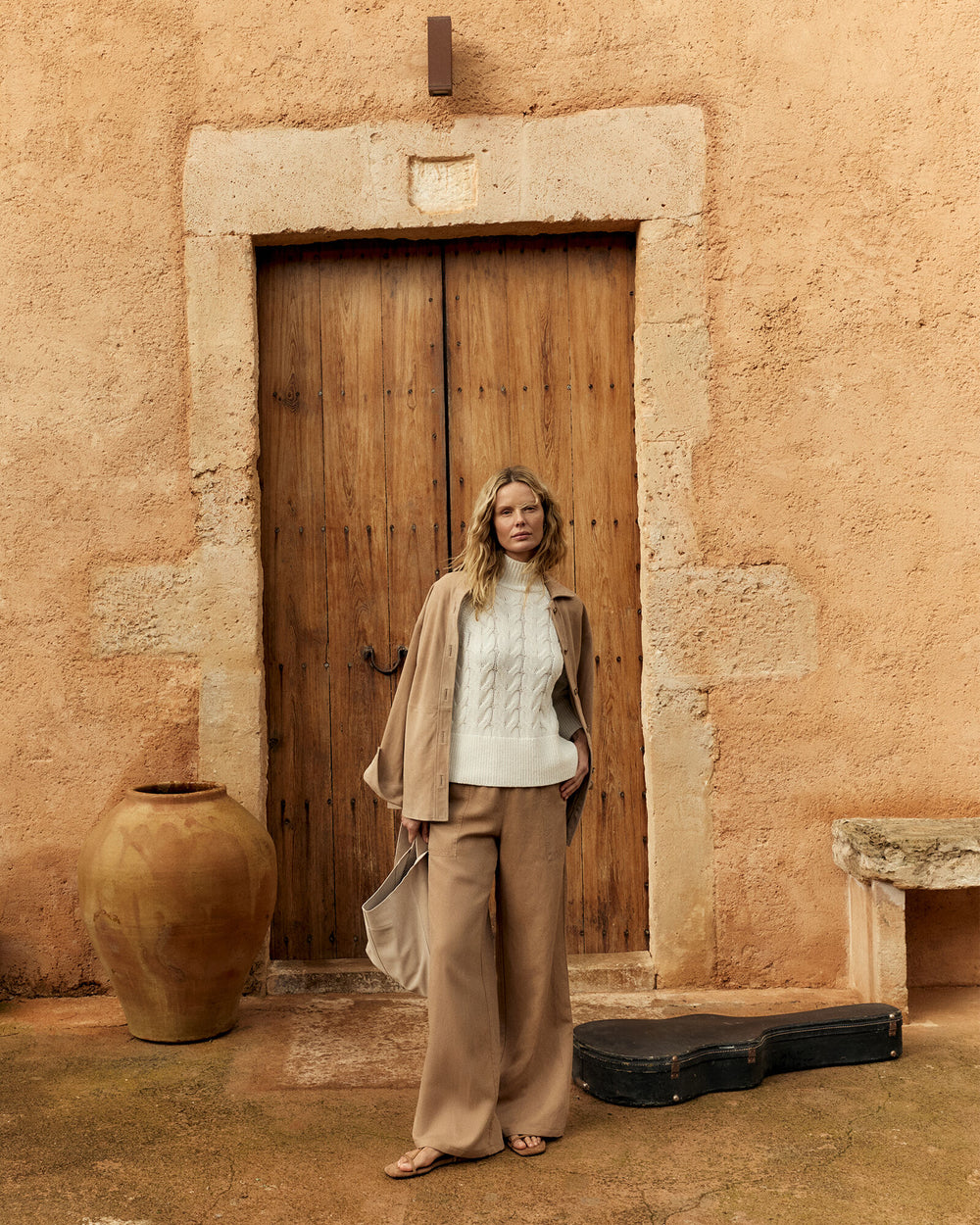 NIGHTFALL|ROPE LINEN BLEND DOBBY WIDE LEG PANTS | Talbots near me