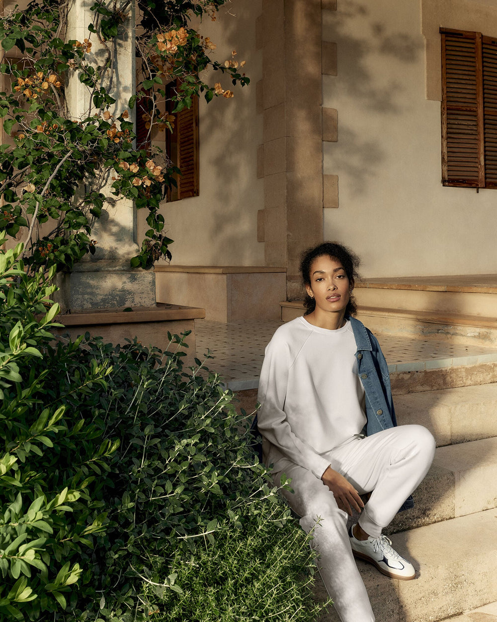 IVORY SOFT-BRUSHED FLEECE PLEATED CREWNECK | Talbots outlet
