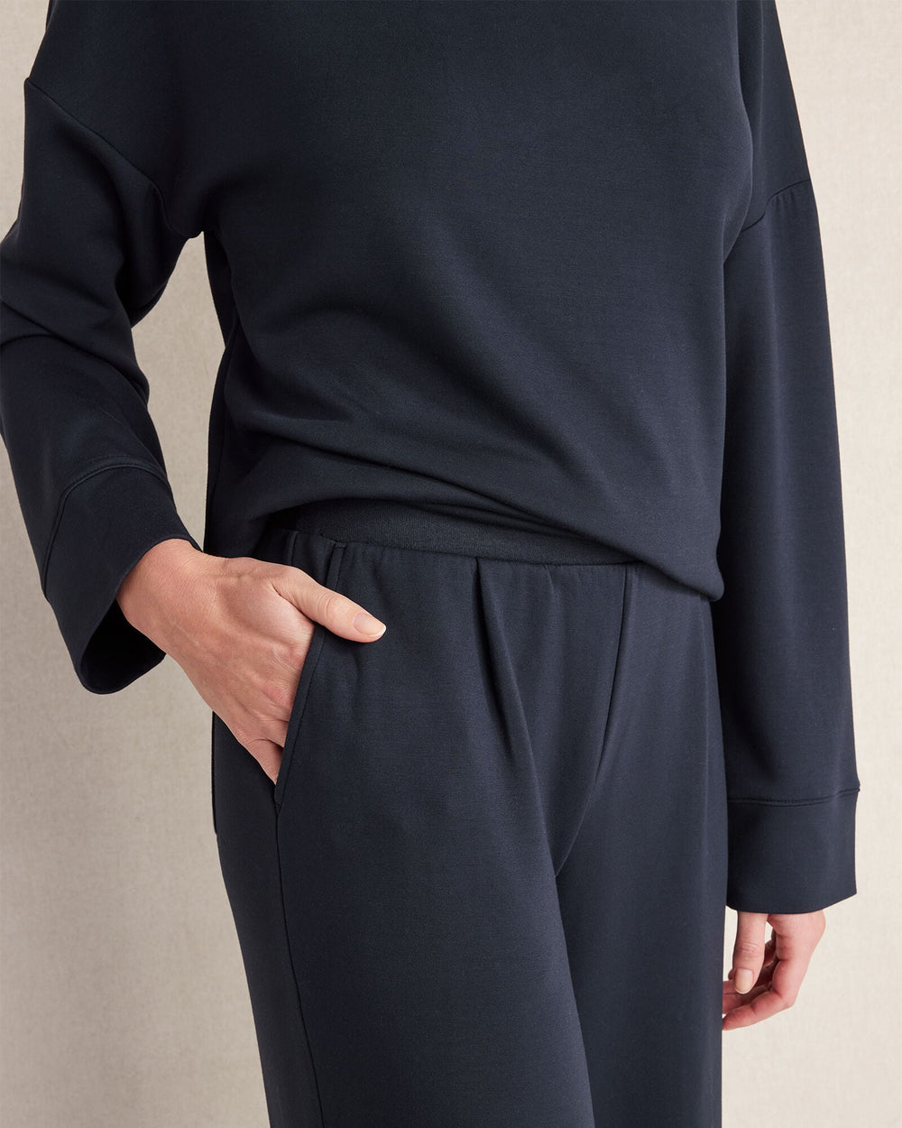 NIGHTFALL SOFT KNIT WIDE LEG PLEATED PANTS | Talbots US