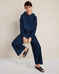 DARK INDIGO WASH INDIGO COTTON TERRY HOODIE | Talbots near me