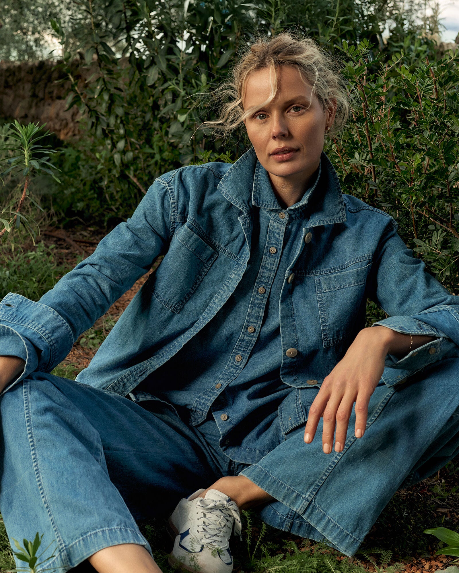 INDIGO WASH ORGANIC COTTON DENIM BOXY JACKET | Talbots online