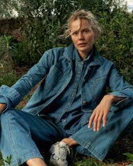INDIGO WASH ORGANIC COTTON DENIM BOXY JACKET | Talbots online