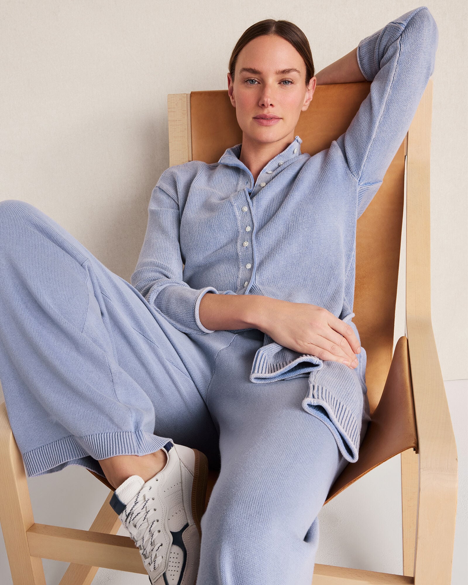 GARMENT DYE NIGHTFALL|GARMENT DYE WAVE ORGANIC COTTON ROLL NECK CARDIGAN | Talbots online