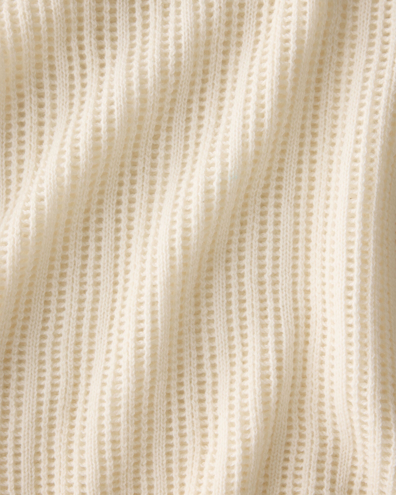 IVORY WOOL AND CASHMERE POINTELLE ROLL NECK SWEATER | Talbots sale