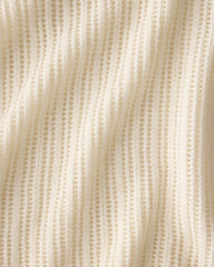IVORY WOOL AND CASHMERE POINTELLE ROLL NECK SWEATER | Talbots US