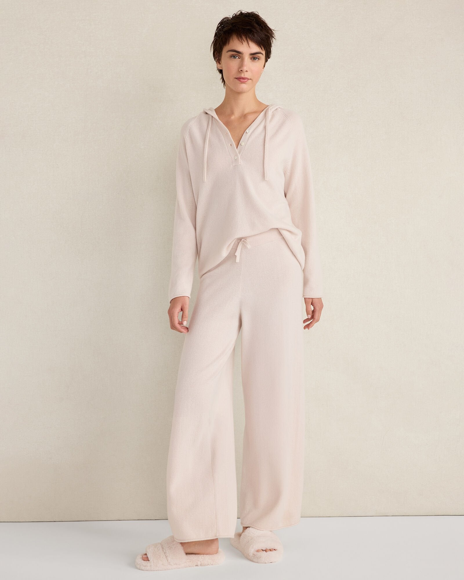 SOFT PEARL FEATHERWEIGHT CASHMERE HOODIE | Talbots on sale