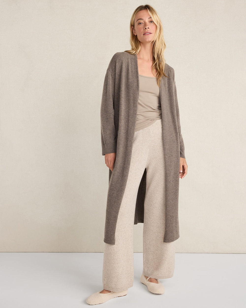 SLATE BROWN HTHR CASHMERE BELTED DUSTER | Talbots near me