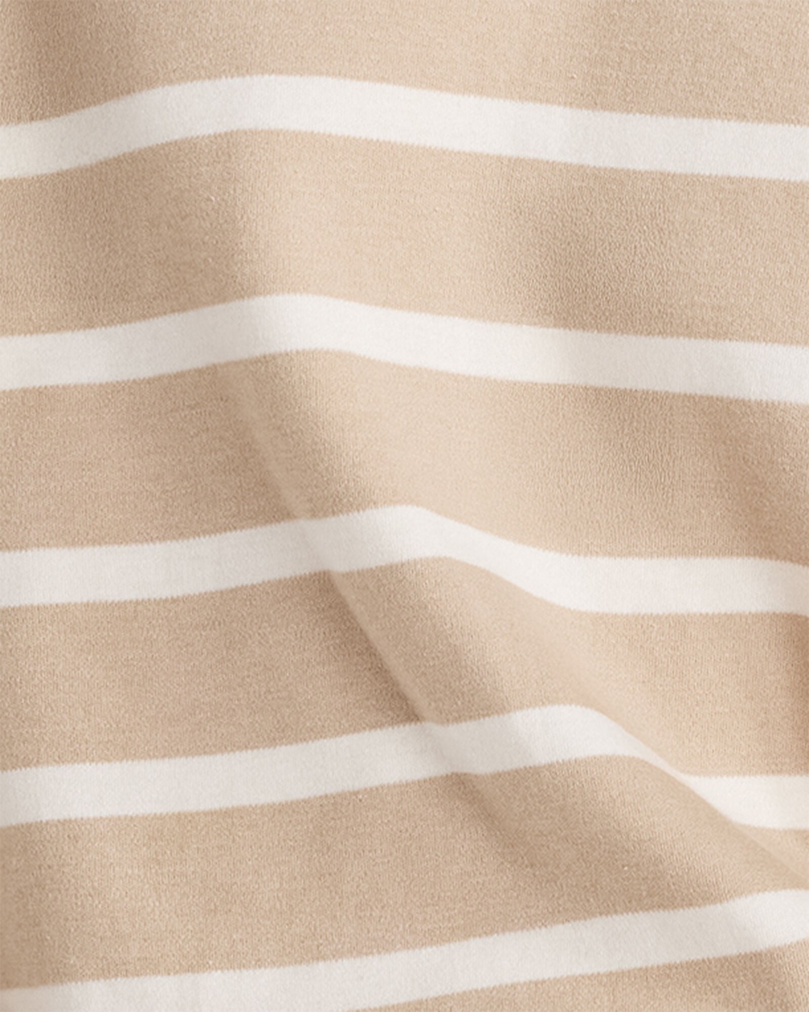 WAVE/IVORY|WILLOW BARK/IVORY BRUSHED COTTON INTERLOCK STRIPE CREWNECK | Talbots online