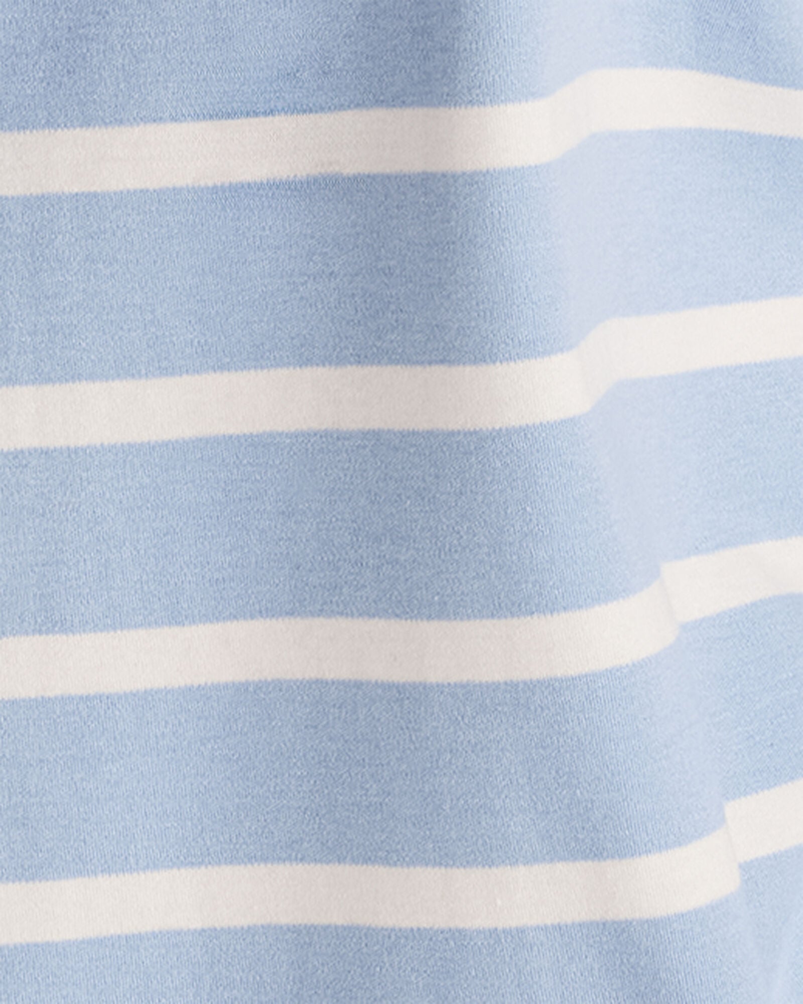 WAVE/IVORY|WILLOW BARK/IVORY BRUSHED COTTON INTERLOCK STRIPE CREWNECK | Talbots online