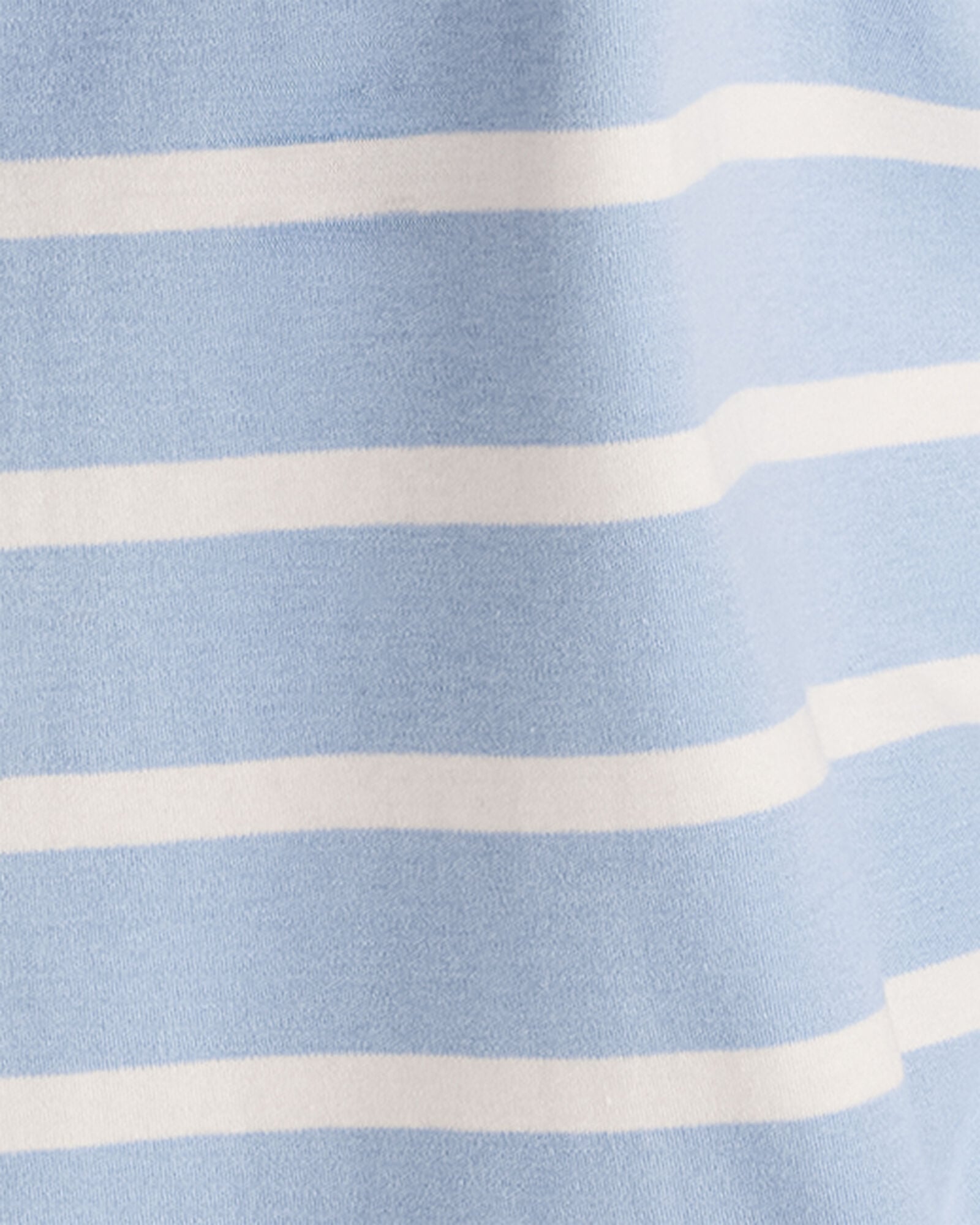 WAVE/IVORY|WILLOW BARK/IVORY BRUSHED COTTON INTERLOCK STRIPE CREWNECK | Talbots US